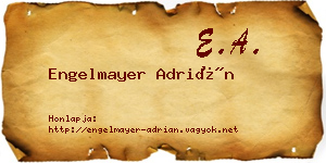 Engelmayer Adrián névjegykártya