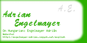 adrian engelmayer business card